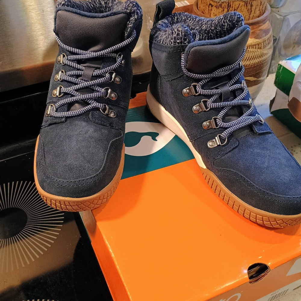 Sporto Navy High-Top Boots